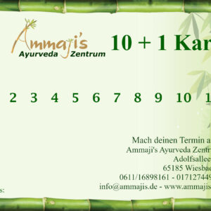 Gutschein für eine 10+1 Karte